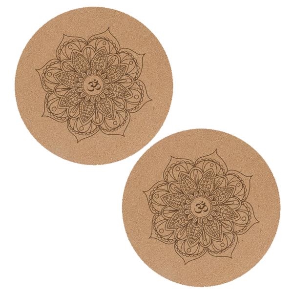 Round Cork Yoga Meditation Mat